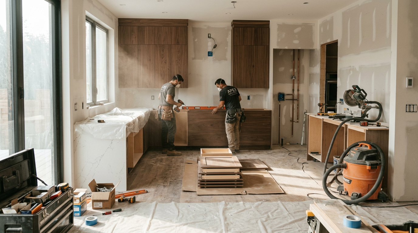 Kitchen remodel in progress